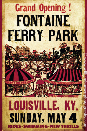 Opening Day Poster for Fontaine Ferry Park, Louisville, KY